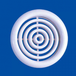 МВ 51/2 вентиляционная круглая двусторонняя решетка с фланцем фото | shop-crystal.ru