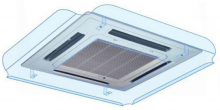 Экран-отражатель для кассетного кондиционера тип 65*65 фото | shop-crystal.ru