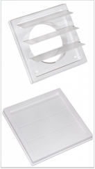 1515К10Ф Решетка клапанная с фланцем фото | shop-crystal.ru