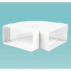 9291 КГП 90х220 
колено горизонтальное пластиковое фото | shop-crystal.ru