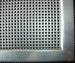 МРН 150х150   хром металлическая  решетка накладная перфорация клетка фото | shop-crystal.ru