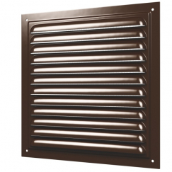 1515МЭ коричневая металлическая решетка накладная фото | shop-crystal.ru