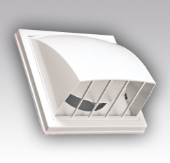 2121К12,5ФВ выход настенный  белый с клапаном фото | shop-crystal.ru