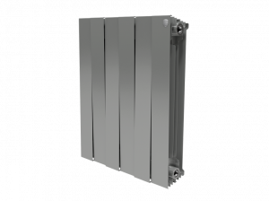 Радиатор биметалл Royal Thermo PianoForte 500/Silver Satin - 4 секц. фото | shop-crystal.ru