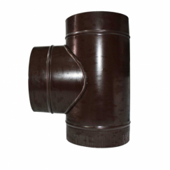 Тройник  110/110 коричневый
из оцинкованной стали фото | shop-crystal.ru