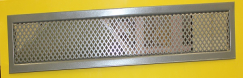 МРВ 600х 80   хром металлическая  решетка накладная перфорация клетка фото | shop-crystal.ru