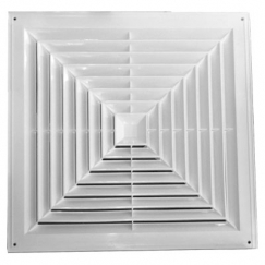 Решетка потолочная  600х600 диффузорного типа пластик фото | shop-crystal.ru
